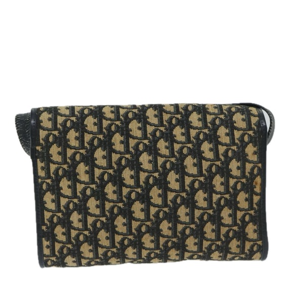 Christian Dior Trotter Canvas Shoulder Bag Navy Auth 69408 - Picture 2 of 16